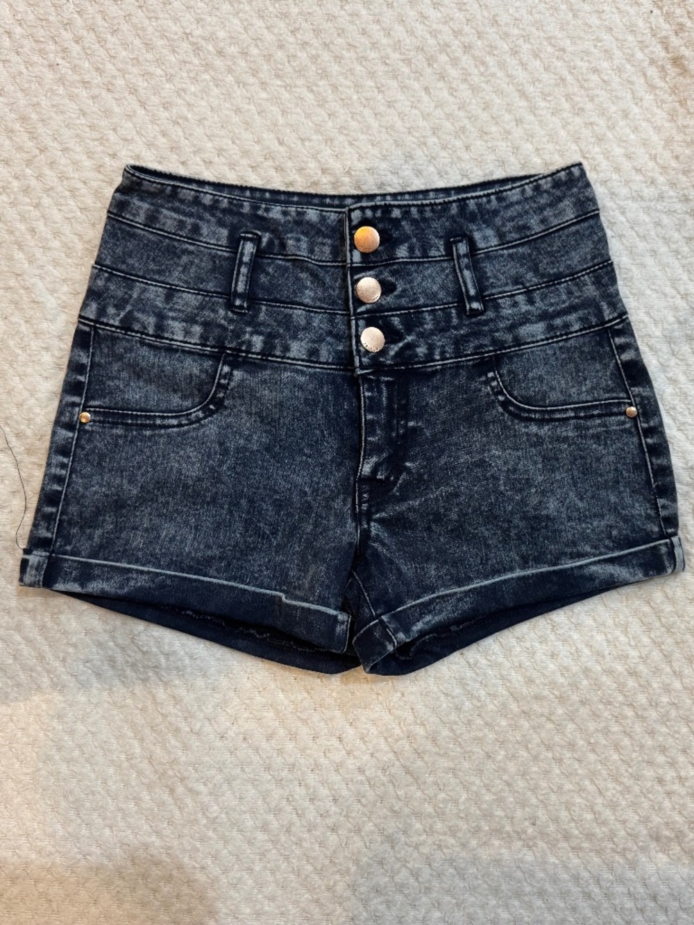 Refuge Women’s High Rise Shorts, Dark Blue, Size 00, New Without Tags